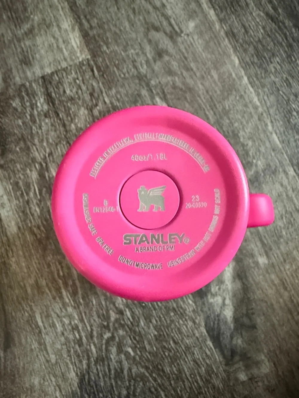 Stanley Hot Pink Travel Mug with Handle and Straw - Picture 2 of 3
